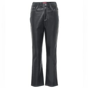 STAUD Eli High-Rise Faux Leather Pants